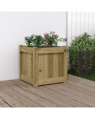 Jardinière 40x40x40 cm bois de pin imprégné | Mobilier & Déco