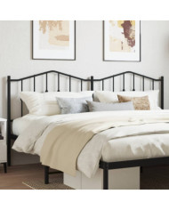 Tête de lit métal noir 200 cm | Mobilier & Déco