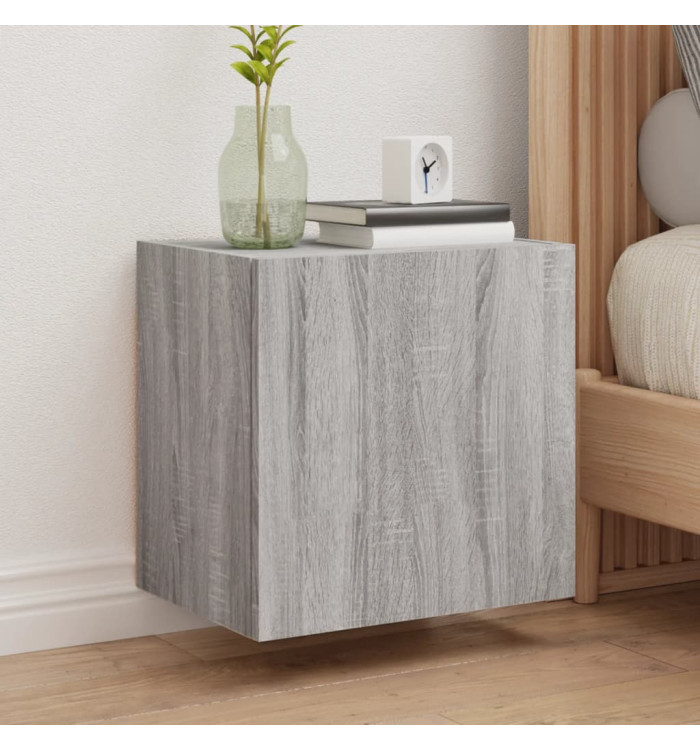 Meubles TV muraux 2pcs sonoma gris 40,5x30x40cm bois ingénierie | Mobilier & Déco