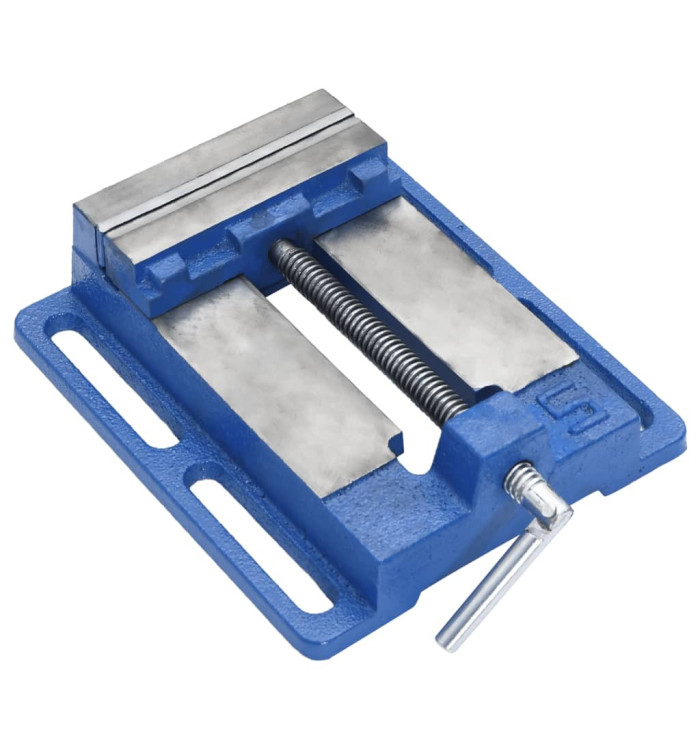 Étau pour perceuse à colonne bleu 121 mm fonte | Mobilier & Déco
