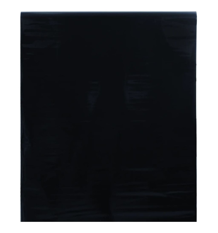 Film de fenêtre statique dépoli noir 60x2000 cm PVC | Mobilier & Déco