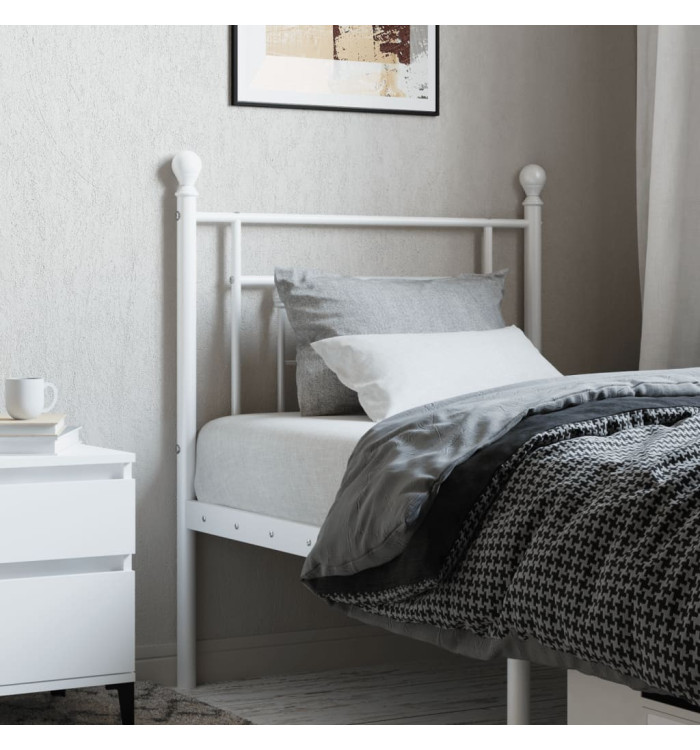 Tête de lit métal blanc 75 cm | Mobilier & Déco