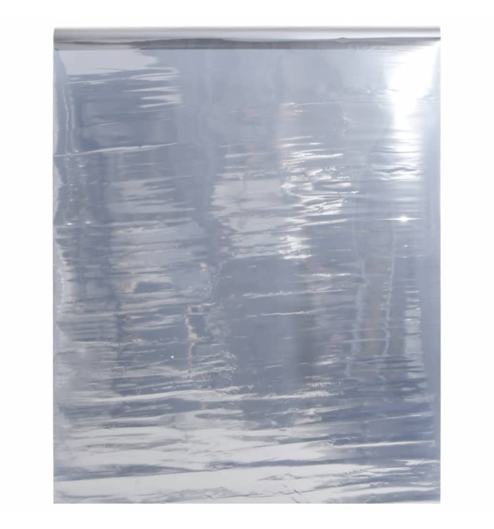 Film solaire à effet réfléchissant statique argenté 45x1000 cm | Mobilier & Déco
