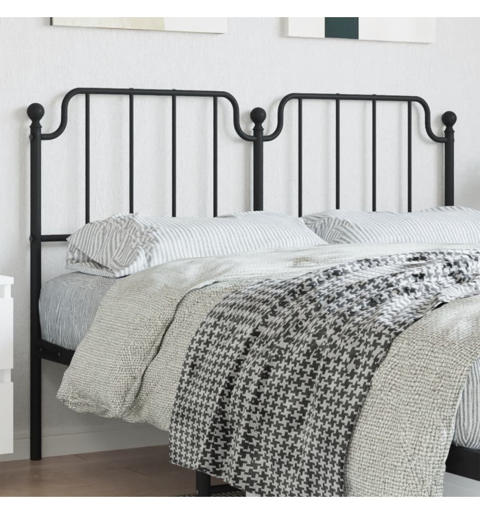 Tête de lit métal noir 160 cm | Mobilier & Déco