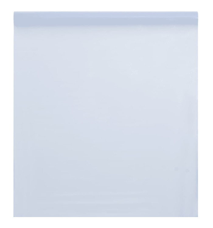 Film de fenêtre statique dépoli blanc transparent 45x2000cm PVC | Mobilier & Déco