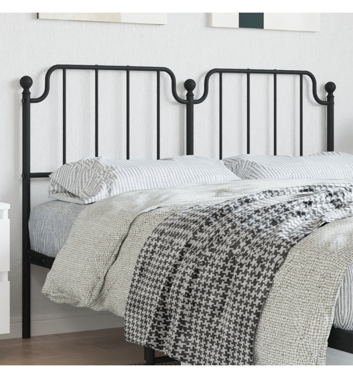 Tête de lit métal noir 140 cm | Mobilier & Déco