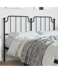 Tête de lit métal noir 140 cm | Mobilier & Déco
