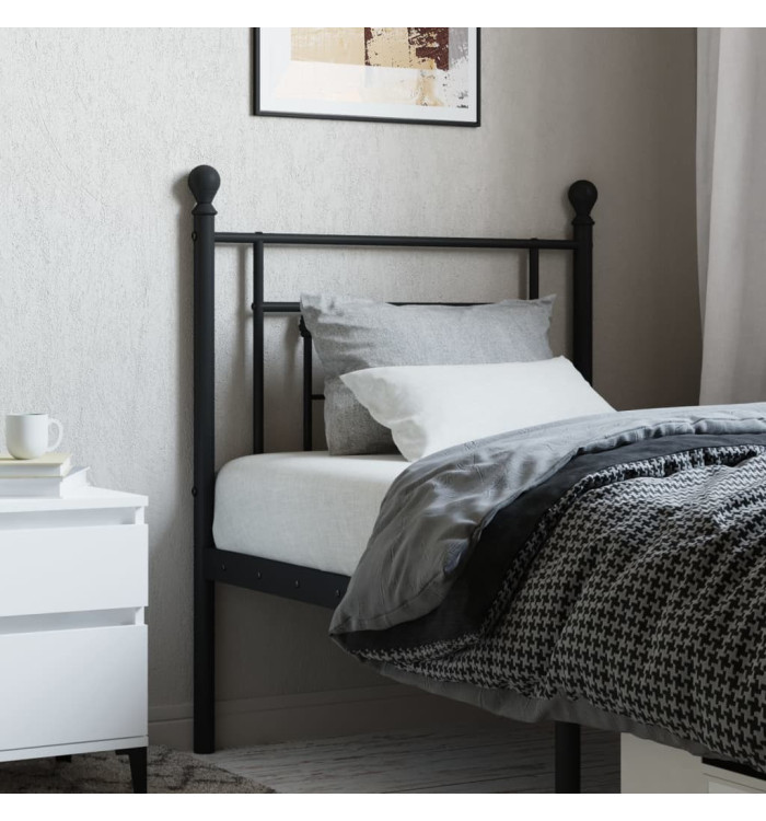 Tête de lit métal noir 75 cm | Mobilier & Déco