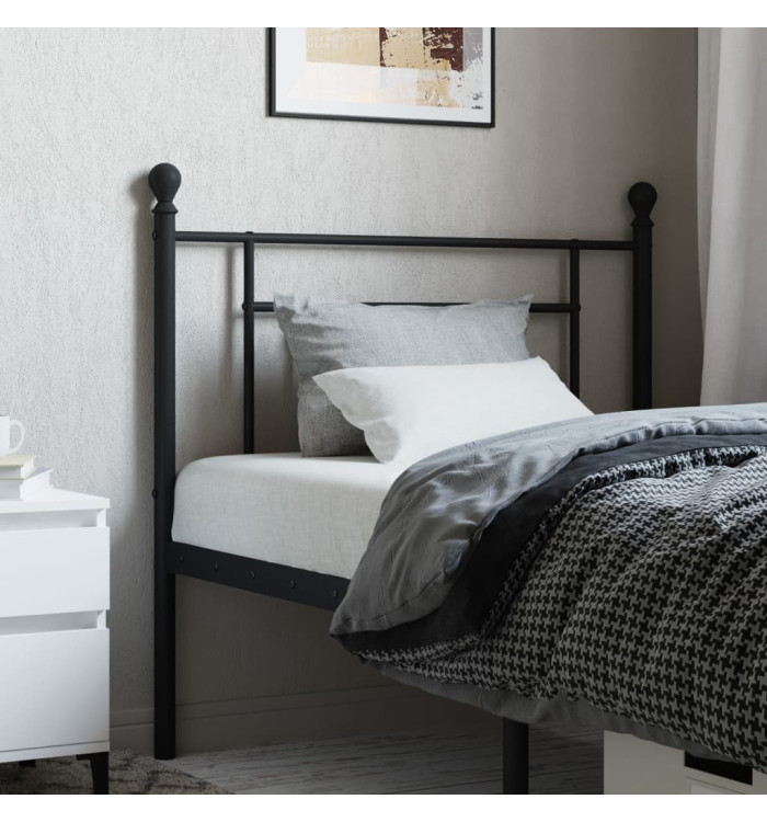 Tête de lit métal noir 90 cm | Mobilier & Déco