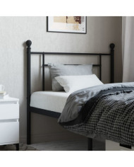 Tête de lit métal noir 90 cm | Mobilier & Déco