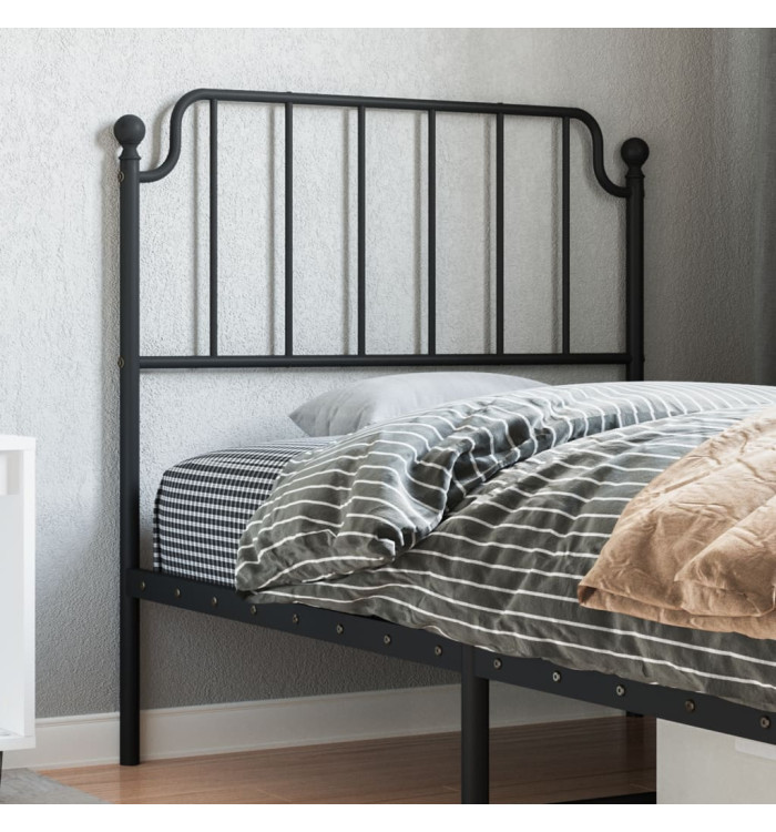 Tête de lit métal noir 90 cm | Mobilier & Déco