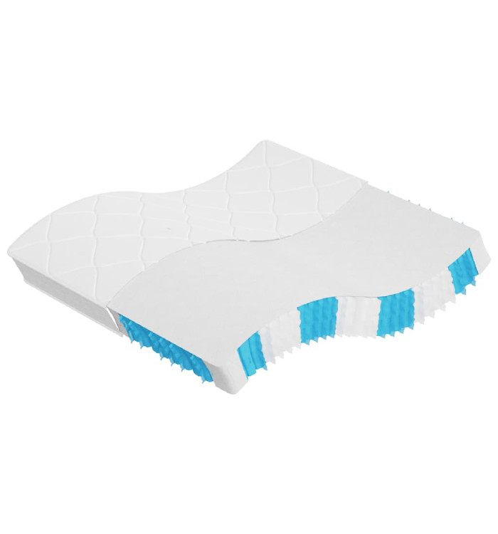 Matelas à ressorts ensachés dureté moyenne 200x200 cm | Mobilier & Déco
