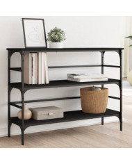 Table console noir 100x32x75 cm bois d'ingénierie | Mobilier & Déco