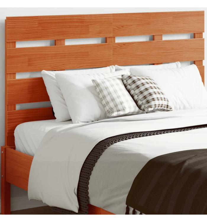 Tête de lit cire marron 135 cm bois massif de pin | Mobilier & Déco