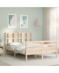 Cadre de lit sans matelas 140x190 cm bois massif | Mobilier & Déco