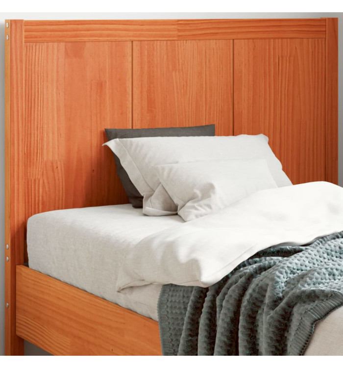 Tête de lit cire marron 100 cm bois massif de pin | Mobilier & Déco