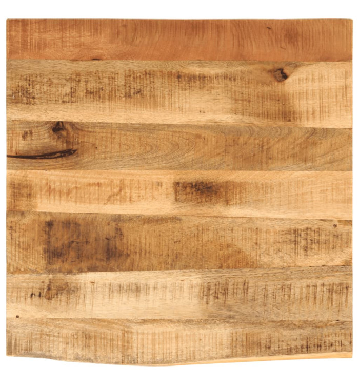 Dessus de table 80x80x2,5 cm bord vif bois massif manguier brut | Mobilier & Déco