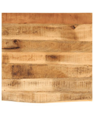 Dessus de table 80x80x2,5 cm bord vif bois massif manguier brut | Mobilier & Déco