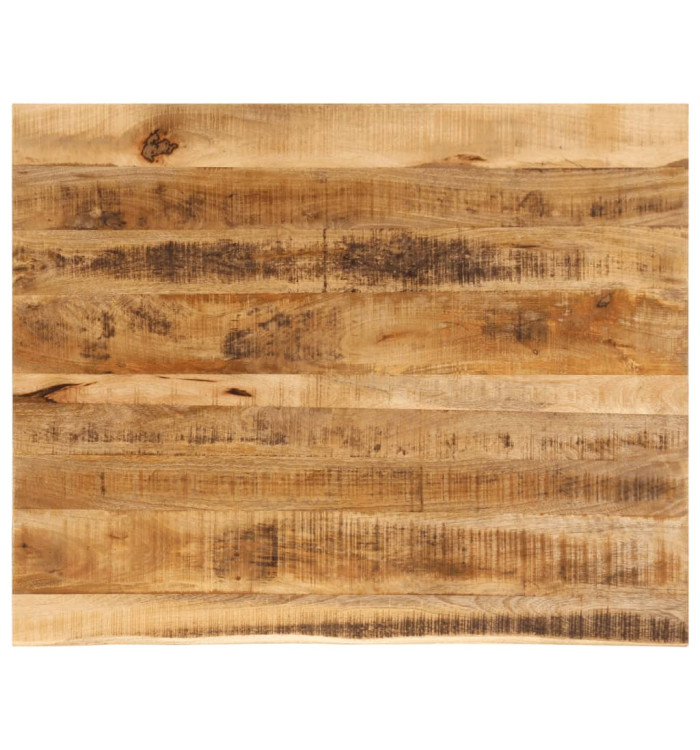 Dessus de table 90x80x3,8 cm bord vif bois massif manguier brut | Mobilier & Déco