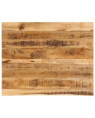 Dessus de table 90x80x3,8 cm bord vif bois massif manguier brut | Mobilier & Déco