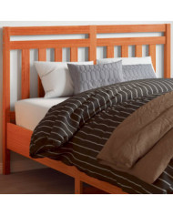 Tête de lit cire marron 135 cm bois massif de pin | Mobilier & Déco