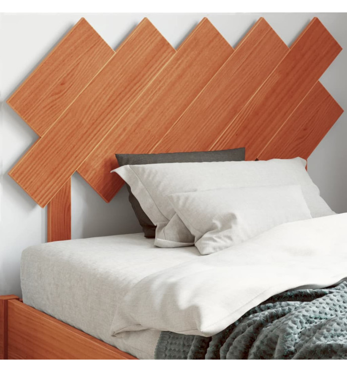 Tête de lit cire marron 100 cm bois massif de pin | Mobilier & Déco