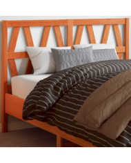 Tête de lit cire marron 135 cm bois massif de pin | Mobilier & Déco