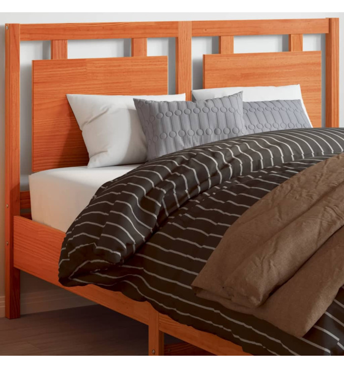 Tête de lit cire marron 135 cm bois massif de pin | Mobilier & Déco