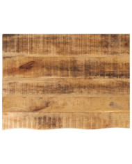 Dessus de table 90x60x2,5 cm bord vif bois massif manguier brut | Mobilier & Déco