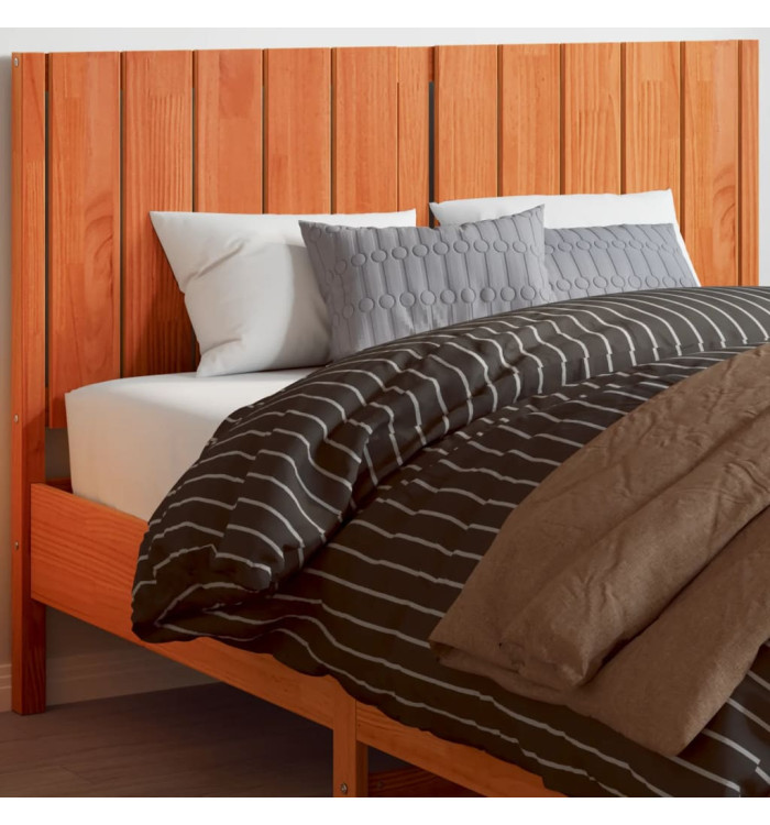 Tête de lit cire marron 135 cm bois massif de pin | Mobilier & Déco