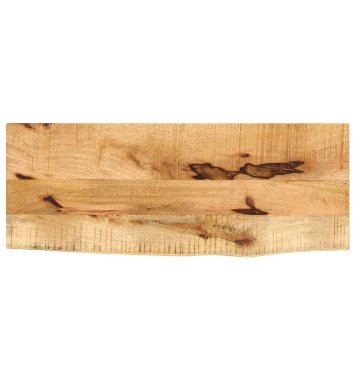 Dessus de table 80x30x2,5 cm bord vif bois massif manguier brut | Mobilier & Déco