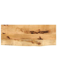 Dessus de table 80x30x2,5 cm bord vif bois massif manguier brut | Mobilier & Déco