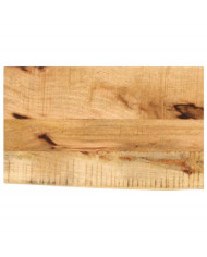 Dessus de table 60x20x2,5 cm bord vif bois massif manguier brut | Mobilier & Déco