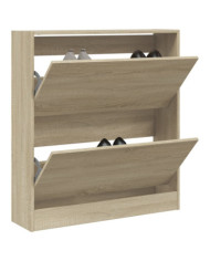 Armoire à chaussures chêne sonoma 80x21x87,5 cm bois ingénierie | Mobilier & Déco