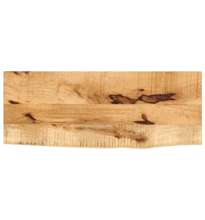 Dessus de table 70x30x3,8 cm bord vif bois massif manguier brut | Mobilier & Déco