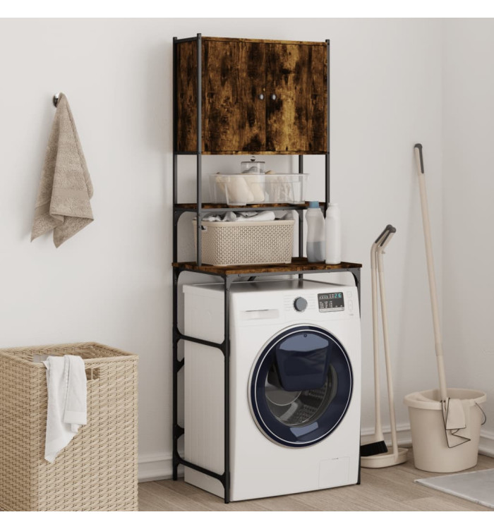 Armoire de machine à laver chêne fumé 68x48,5x194 cm | Mobilier & Déco