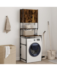 Armoire de machine à laver chêne fumé 68x48,5x194 cm | Mobilier & Déco