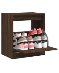 Armoire à chaussures chêne marron 60x42x69 cm bois ingénierie | Mobilier & Déco