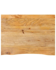 Dessus de table à bord vivant 70x60x2,5 cm bois massif manguier | Mobilier & Déco
