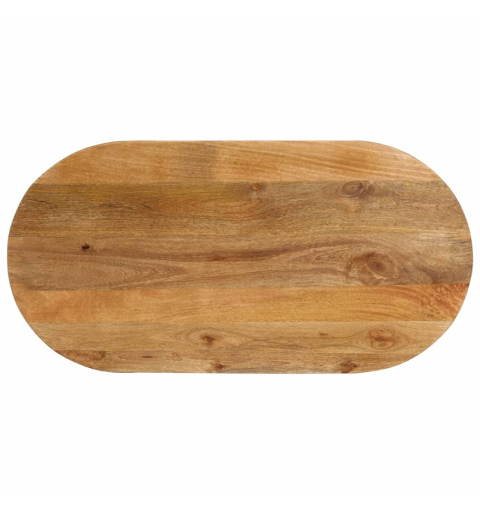 Dessus de table 100x40x3,8 cm ovale bois massif de manguier | Mobilier & Déco