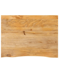 Dessus de table à bord vivant 90x60x2,5 cm bois massif manguier | Mobilier & Déco