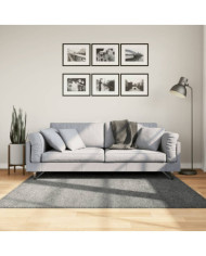 Tapis shaggy PAMPLONA poils longs moderne vert 160x160 cm | Mobilier & Déco
