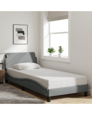 Cadre de lit sans matelas gris clair 80x200 cm tissu | Mobilier & Déco