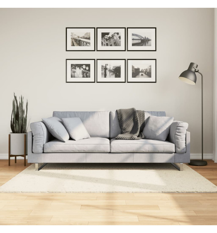 Tapis OVIEDO à poils courts beige 120x170 cm | Mobilier & Déco