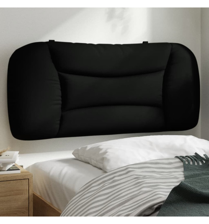 Coussin de tête de lit noir 90 cm tissu | Mobilier & Déco
