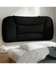 Coussin de tête de lit noir 90 cm tissu | Mobilier & Déco