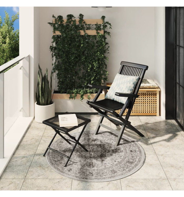 Tapis ARBIZU intérieur extérieur design vintage Ø 120 cm | Mobilier & Déco