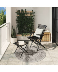 Tapis ARBIZU intérieur extérieur design vintage Ø 120 cm | Mobilier & Déco