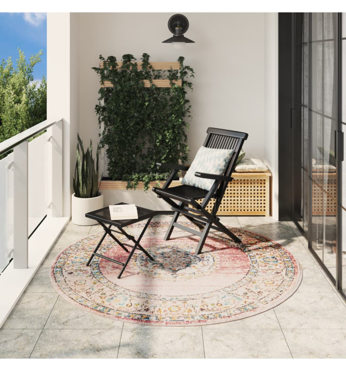 Tapis ARBIZU intérieur extérieur design vintage Ø 200 cm | Mobilier & Déco