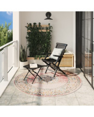 Tapis ARBIZU intérieur extérieur design vintage Ø 200 cm | Mobilier & Déco